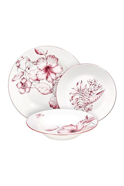 Andrea Fontebasso 18-piece dinner set, white porcelain, Colibrì Atollo -