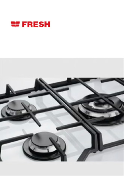 Fresh Gas Oven - 5 Burners - 90*60 CM - Full Safety - Matte Stainless Steel - FSC9060