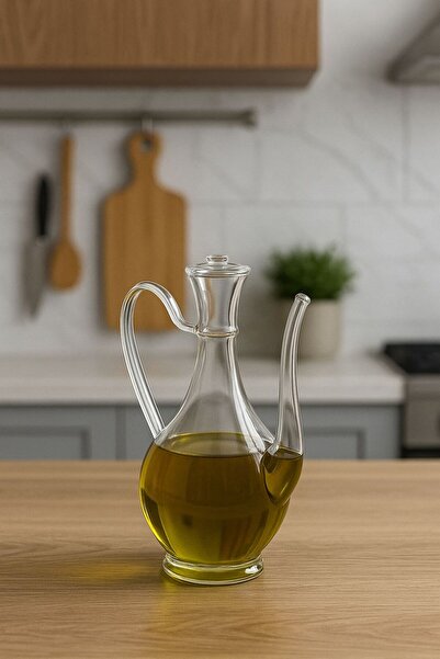 Buğra Home CAM/750ML AYÇİÇEK VE ZEYTİNYAĞ YAĞDANLIĞI