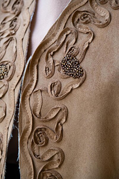 Ceremony Embroidered Suede Vest