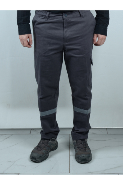 By Okat 7/7 Gabardine Reflective Work Pants - Durable Comfortable Workwear