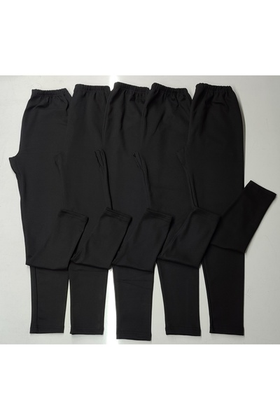 Medament 5-Piece Underwear Set Fleece-Lined Piece Tights (Black)