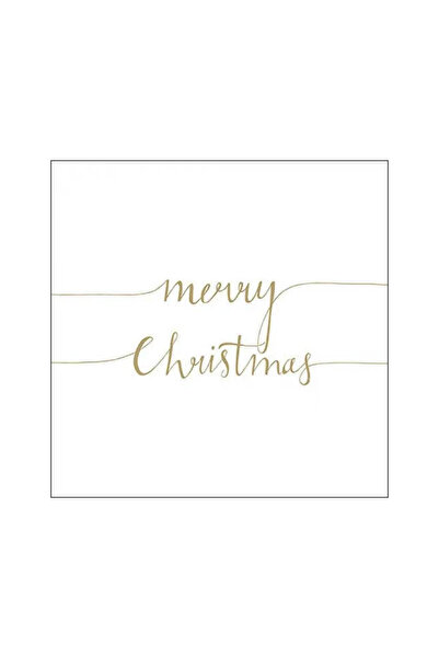 Ambiente Table Napkins 33x33 cm Christmas Note Gold (FSC Mix)