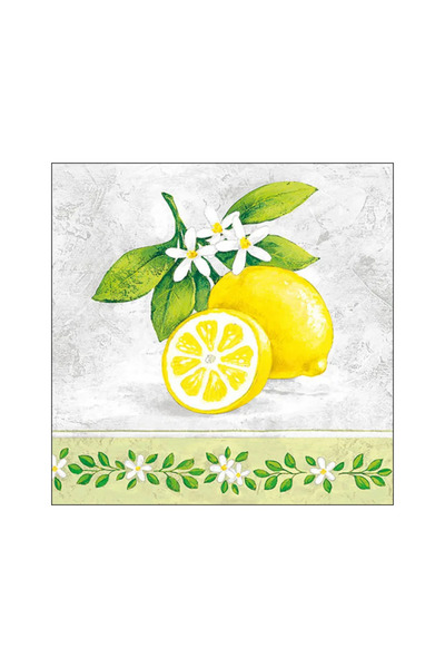 Ambiente Șervețele de masă 33x33cm, crenguță de lămâie, mix FSC