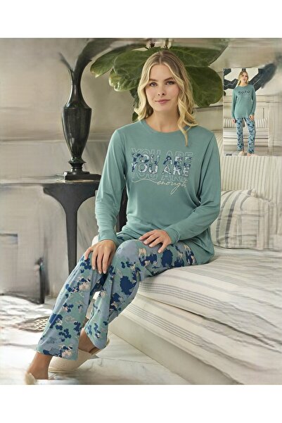 Aydoğan Viscose Long Sleeve Pajama Set 240629