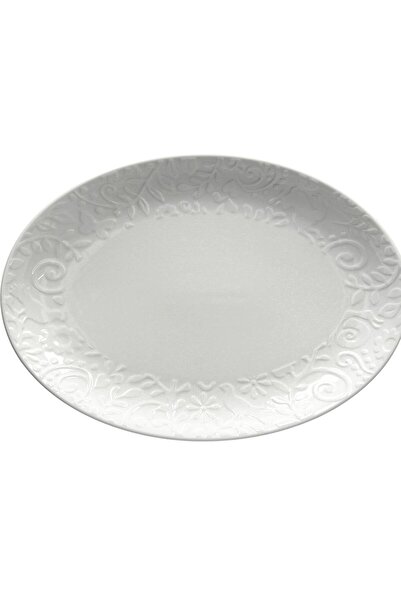 Andrea Fontebasso Etoile Oval Platter, Bone China, 36 cm, White