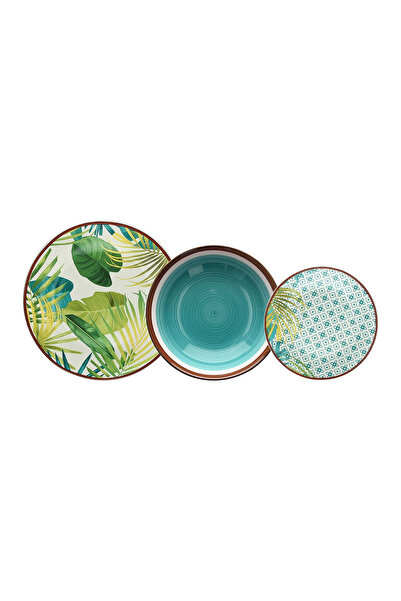 Tognana Metropolis Jungle 18-piece multicolor porcelain table set