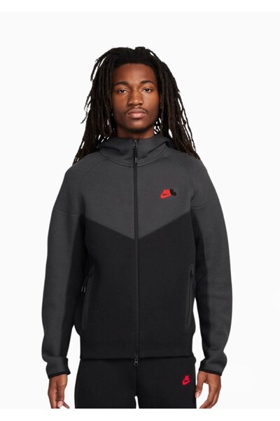 2AS Tech Fleece Black Smoke Tracksuit (Bottom and Top) Full Set