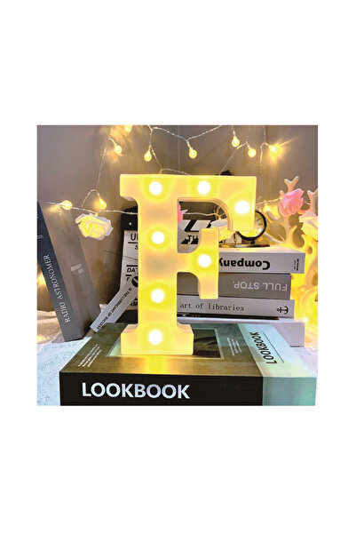 Mirific Party Lampă LED 21×14,2×3,5 cm Litera F alimentată cu baterii (PPQT8287)