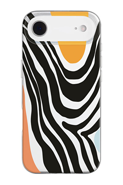 shoptocase حافظة هاتف من السيليكون الشفاف بنمط زيبرا متوافقة مع هاتف iPhone 1...