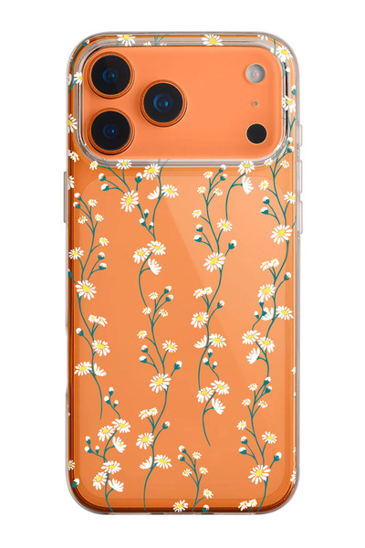 shoptocase حافظة هاتف من السيليكون الشفاف بنمط ديزي كرمة متوافقة مع هاتف iPho...