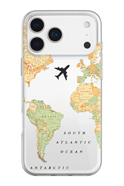 shoptocase حافظة هاتف من السيليكون الشفاف بنمط خريطة العالم القديم متوافقة مع...