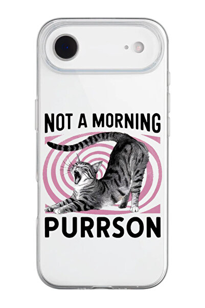 shoptocase Sleepy Cat Pattern Transparent Silicone Phone Case Compatible with...