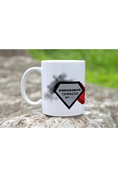 Beramussa Heroes Are Born in July Written Birthday Mug – Men's Gift with Red ...