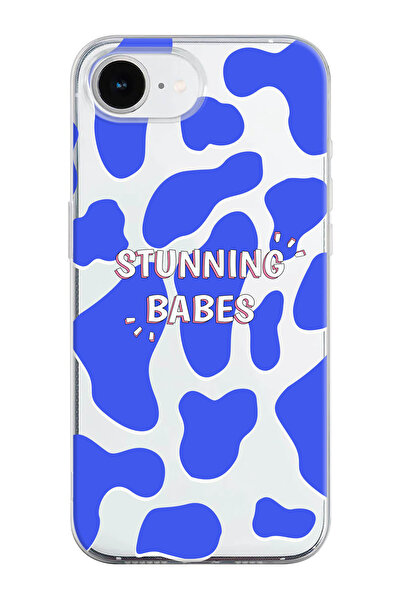 shoptocase غطاء هاتف شفاف من السيليكون بنمط مذهل متوافق مع آيفون 16E