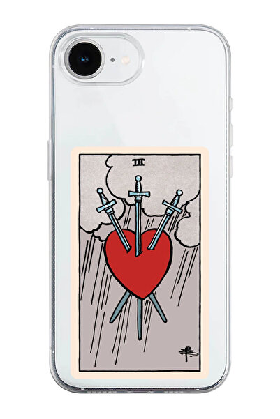 shoptocase حافظة هاتف من السيليكون الشفاف بنمط التارو على شكل قلب متوافقة مع ...