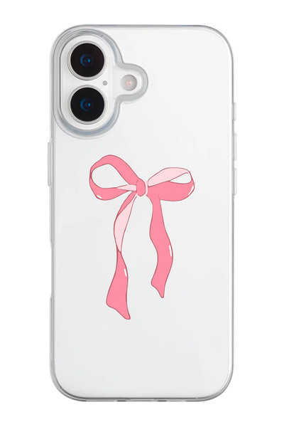 shoptocase حافظة هاتف من السيليكون الشفاف بنمط الشريط متوافقة مع هاتف iPhone 17