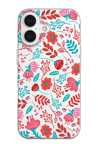 shoptocase حافظة هاتف من السيليكون الشفاف بنمط الزهور المتوافقة مع هاتف iPhon...