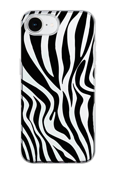 shoptocase غطاء هاتف شفاف من السيليكون بنمط الحمار الوحشي متوافق مع آيفون 16E