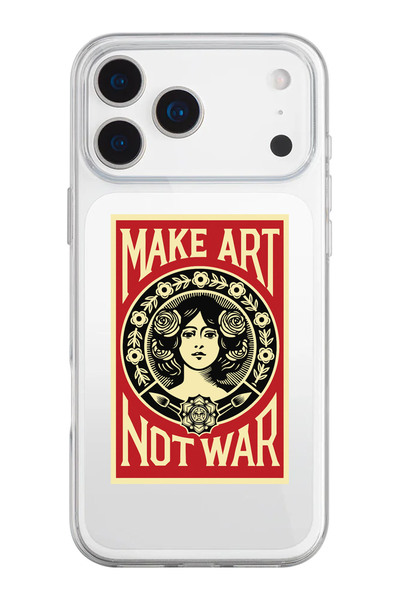 shoptocase iPhone 17 Pro Max Compatible Make Art Patterned Transparent Silico...