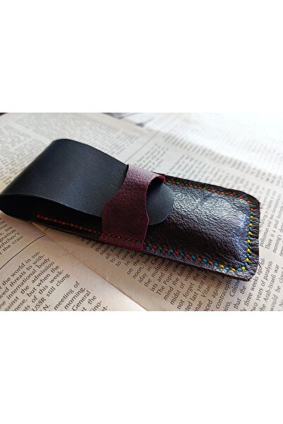 Mahfuz حافظة أقلام من الجلد الطبيعي المجنون لأقلامك الخاصة (لأقلامين) 27 سم \...