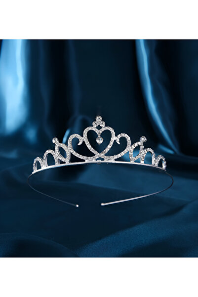 Inovius Diadema (Coronita) Mireasa cu Strasuri - Argintie - 390120