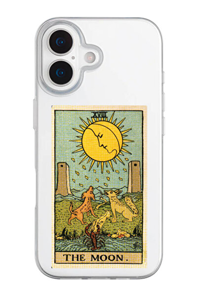 shoptocase حافظة هاتف من السيليكون الشفاف بنمط The Moon Tarot متوافقة مع هاتف...