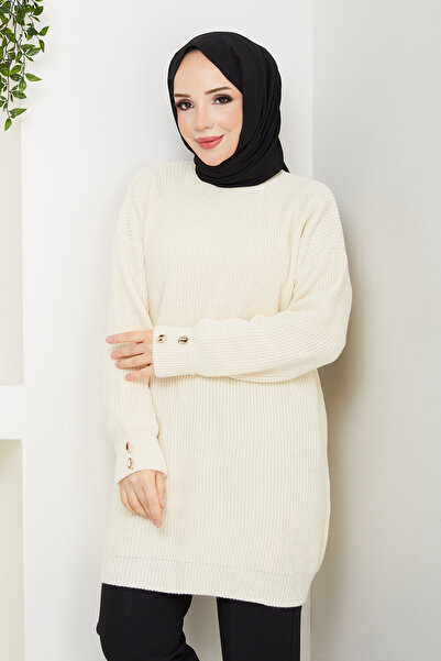 Pamuk Butik Women's Jewelled Sleeve Tunic