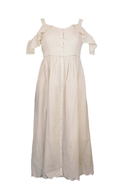 ONLY Angelica Beige Dress - XL, Beige, 100% cotton