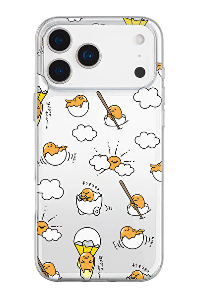 shoptocase iPhone 17 Pro Max Compatible Egg Yummy Patterned Transparent Silic...