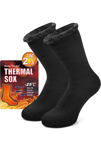 genernic Thermal Winter Socks for Men and Women - Beezy Socks, Thick Insulated Long Crew Socks for Extreme Co