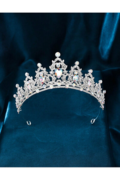 Inovius Diadema (Coronita) Mireasa cu Strasuri -Argintie - 606118