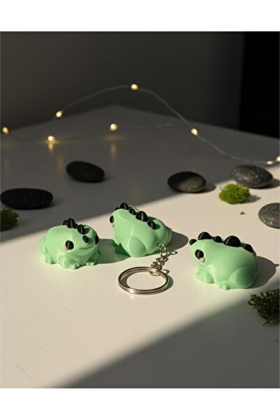 Nycruin3D سلسلة مفاتيح على شكل ضفدع مسنن بأسلوب البانك 1 قطعة
