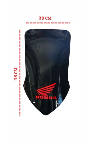 CBF150 HONDA CBF 150 ÖN SİPERLİK CAMI 48CM AMBLEMLİ-ARR2246
