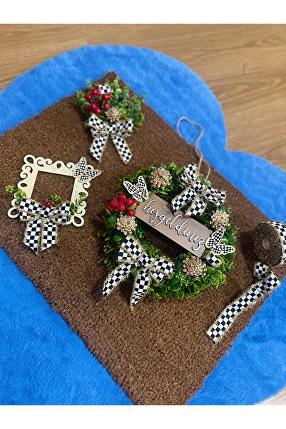 Marrone Special Cut 80*50 Large Size Doormat Set of 3 with Kokinal