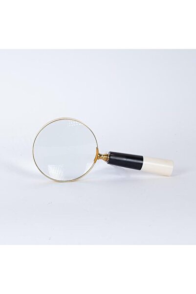 EUROLAMP black-gold magnifying glass Ø 10 cm
