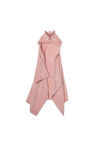 Nef Nef Homeware Prosop de baie cu glugă Nef-Nef Sweet Fox 70x120 cm Roz