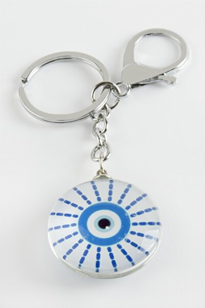 ZERO LAND Lvsqvr Nazar (00430) Glass Keychain-White