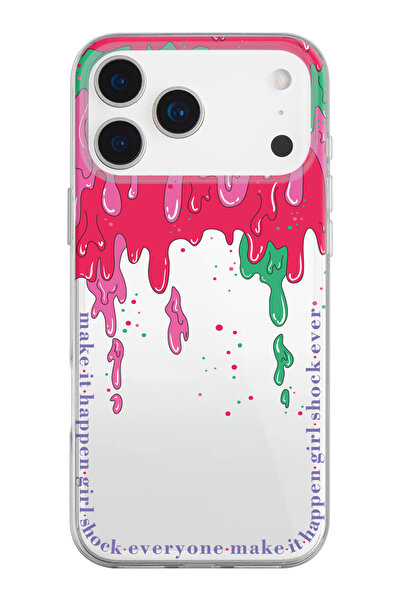 shoptocase حافظة هاتف من السيليكون الشفاف بنمط الآيس كريم متوافقة مع هاتف iPh...