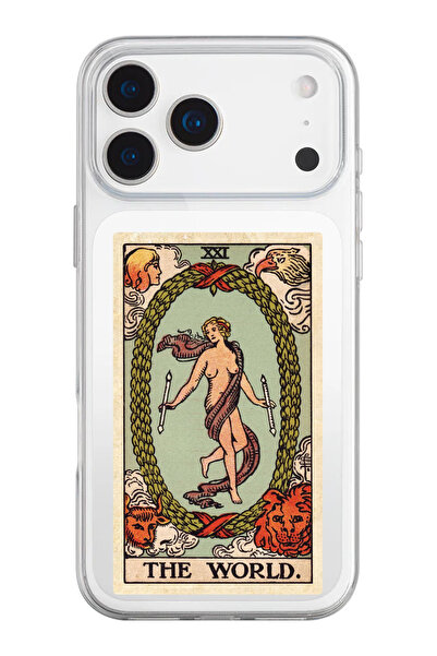 shoptocase iPhone 17 Pro Max Compatible the World Tarot Patterned Transparent...