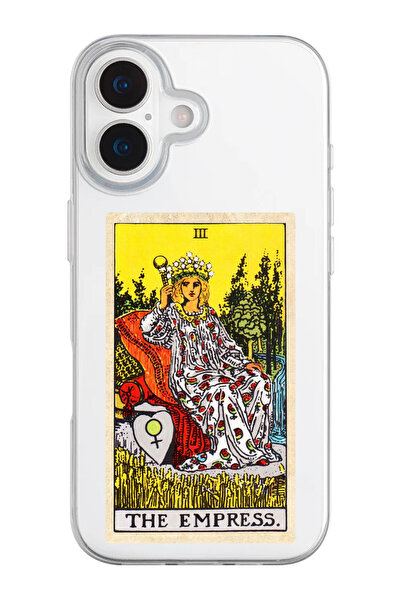 shoptocase iPhone 17 Uyumlu The Empress Tarot Desenli Şeffaf Silikon Telefon ...