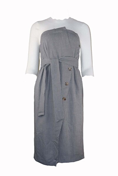 ONLY Claria Love Dress - M, Grey, viscose 40% nylon 34% polyester 24% spandex 2%