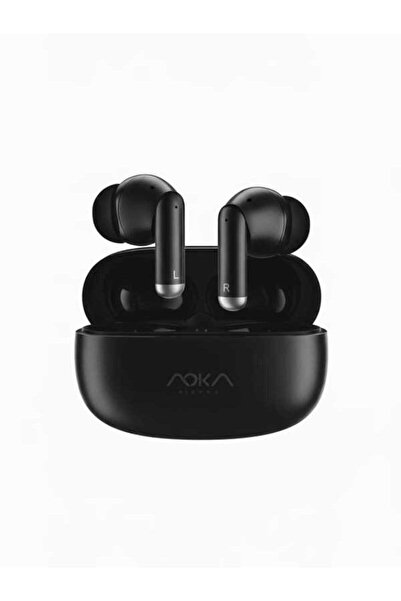 AOKA SMART ENC Stereo Wireless Earbuds | Bluetooth 5.3 | Deep Bass | Noise Cancellation | Black