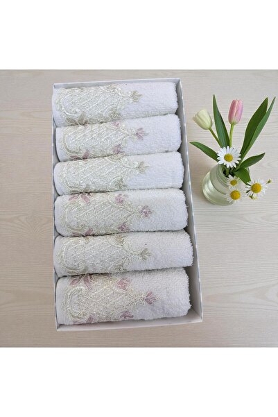 alinastore Box of 6 Kitchen Hand Towels