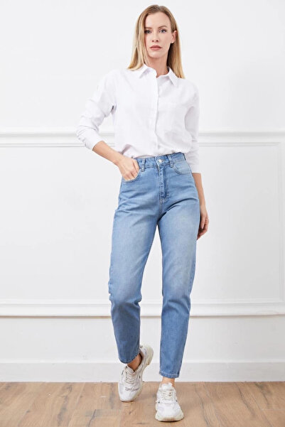 devirhesapdevri High Waist Mom Jean Pants