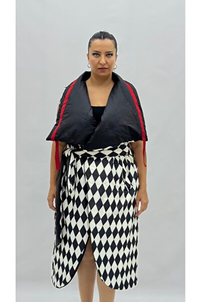 olive Plus Size Double-Sided Long Women's Inflatable Vest