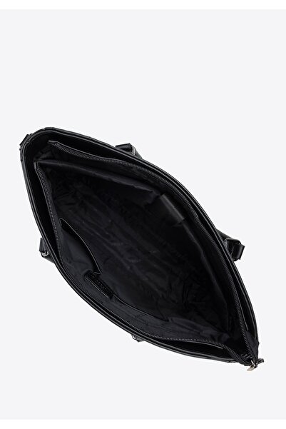 Wittchen Men's 13" Laptop Bag Made of -Leather, Simple Black, -Leather