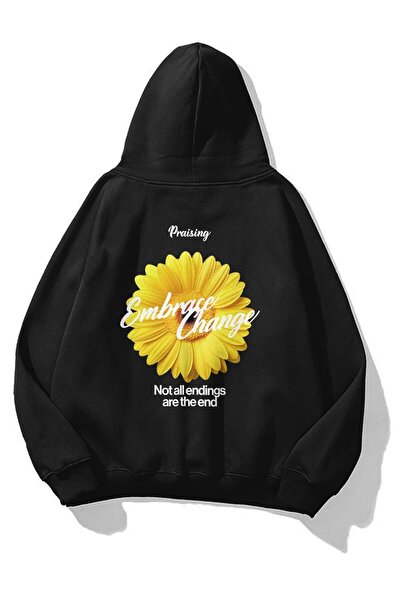 Trendiz Kadın Embrace Change Sweatshirt Siyah