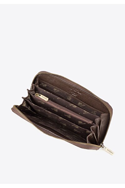 Wittchen Women's Retro Leather Wallet Brown Genuine Leather