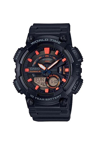Casio Men's Youth Series Analog & Digital Watch AEQ-110W-1A2V - 47 mm - Black